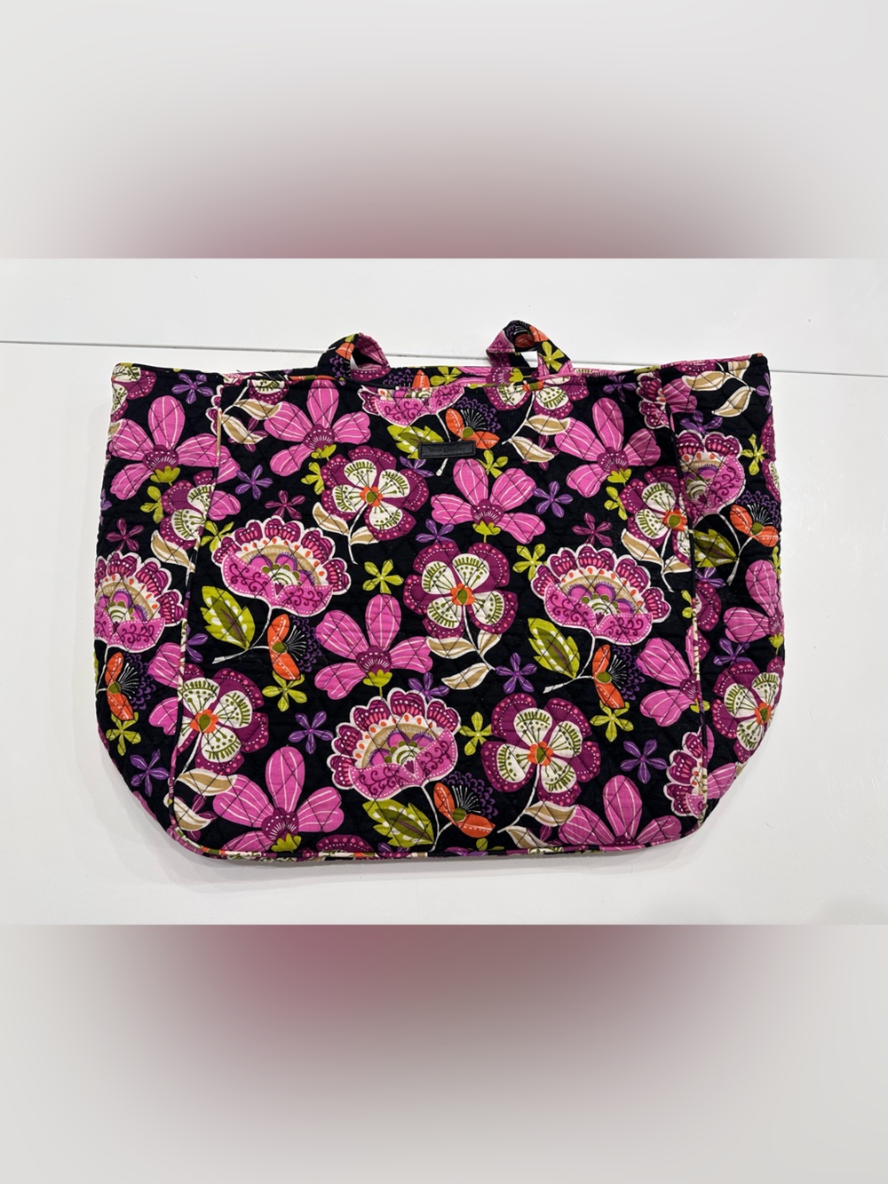 Vera Bradley Pirouette Pink Quilted Cotton Large Travel Bag